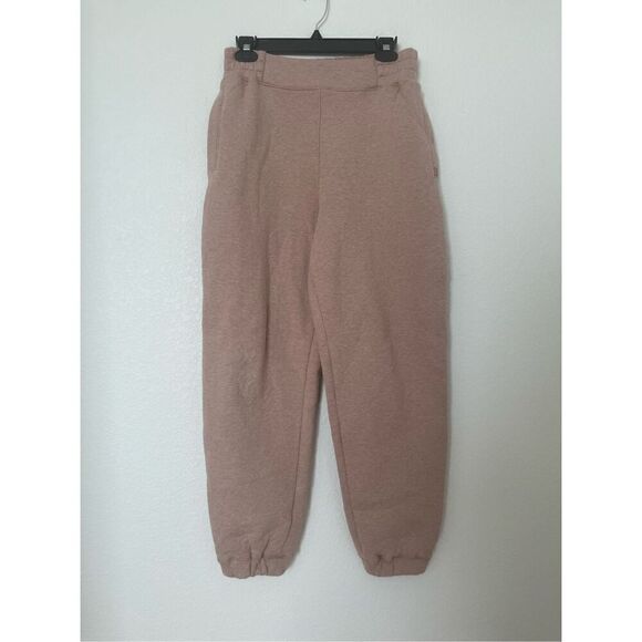 Lunya Restore Double Faced Pants Otium Tan Heather NEW - Picture 4 of 9